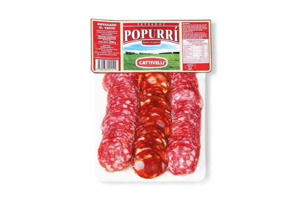 Papu Reri Popurri Salame y Longaniza CATTIVELLI 200 gr en Tienda Inglesa