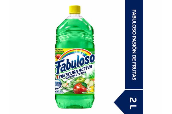 Limpiador Líquido Multiusos FABULOSO Frescura Antibacterial Frutas 2 L ...