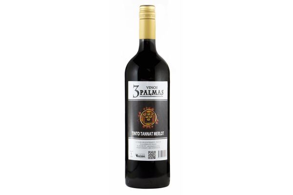 Vino Tinto 3 PALMAS Tannat Merlot 1 L en Tienda Inglesa