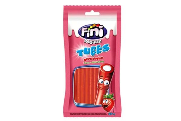 Gomitas Tubos Ácidos de Frutilla FINI 80g en Tienda Inglesa