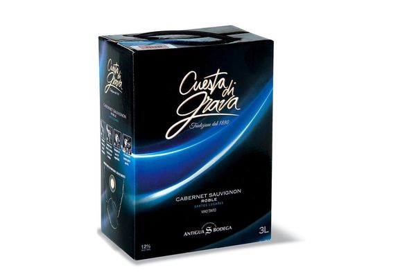 Vino Tinto CUESTA DI GRAVA Cabernet Sauvignon Roble 3l en Tienda Inglesa