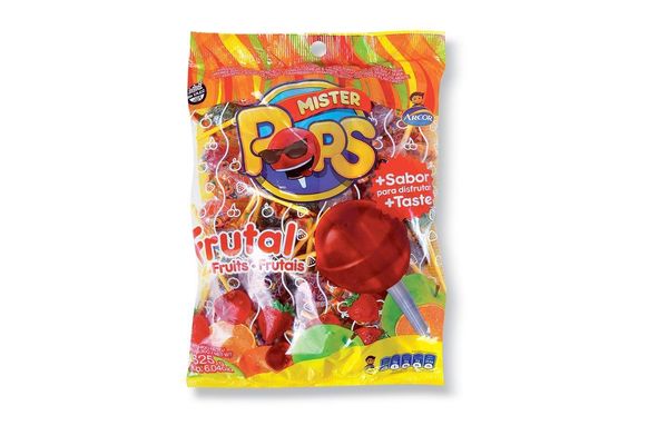 Chupetines Frutales MISTER POPS 625g en Tienda Inglesa