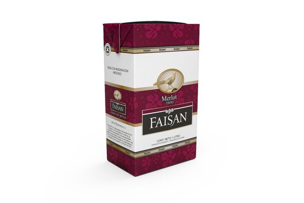 Vino FAISÁN Tinto Merlot Tetra 1 L en Tienda Inglesa