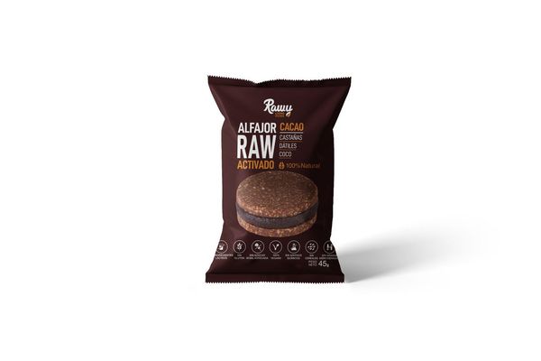 Alfajor Raw de Chocolate con Castañas Dátiles y Coco RAWY 45 gr en Tienda Inglesa