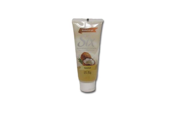 Alcohol en Gel SIX Coconut  70g en Tienda Inglesa