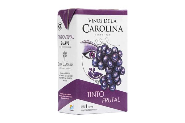 Vino Tinto DE LA CAROLINA Tetra Frutal 1 L en Tienda Inglesa
