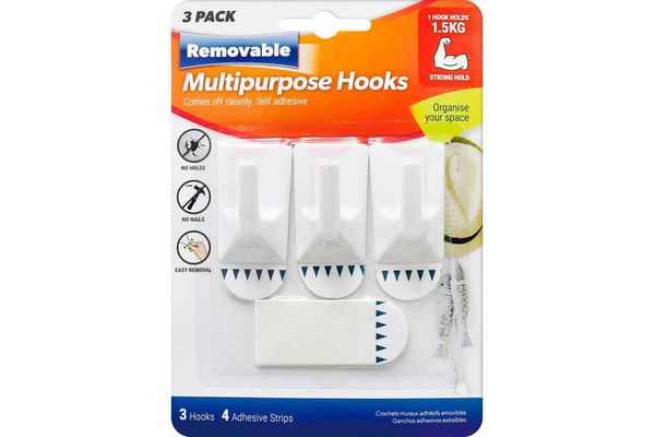 Ganchos Extraibles 5 cm 3 Piezas en Tienda Inglesa