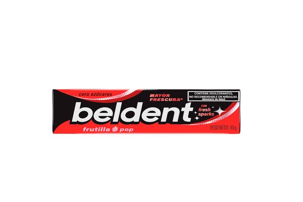 Chicle de Frutilla Cero Azúcares BELDENT 10 gr en Tienda Inglesa