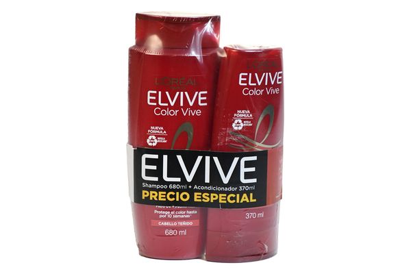 Pack ELVIVE Color Vive Shampoo 680 ml + Acondicionador 370 ml en Tienda Inglesa