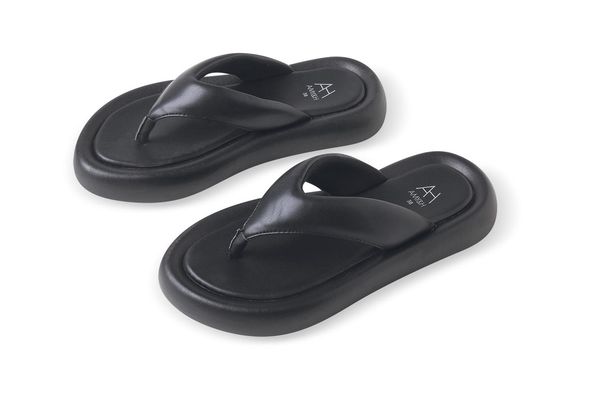 Sandalia Ancha de Dama Negro Talle 38 en Tienda Inglesa