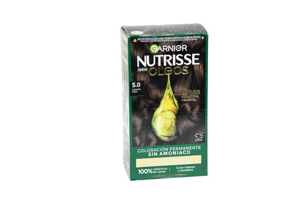 Tinta GARNIER Nutrisse Oleos Castaño Claro 5.0 en Tienda Inglesa