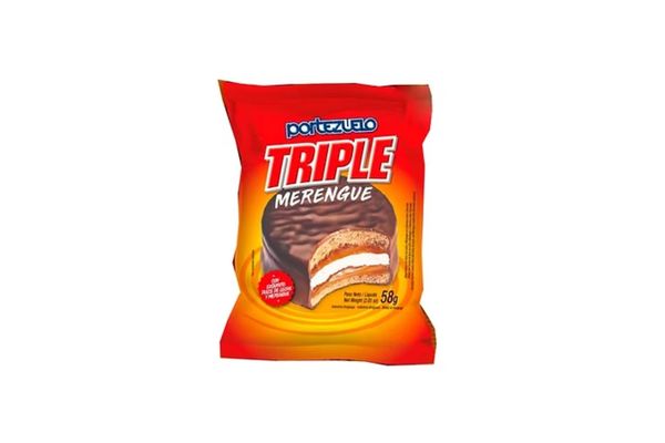 Alfajor Triple Merengue PORTEZUELO 58 gr en Tienda Inglesa