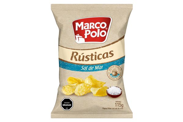 Papas Rústicas MARCO POLO Sal de Mar 115 gr en Tienda Inglesa