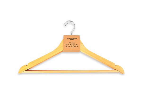 Set de 3 Perchas de Madera TIENDA CASA en Tienda Inglesa