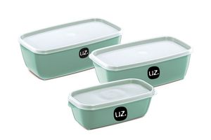 Set Viandas Rectangulares Verdes UZ x 3 Unidades en Tienda Inglesa