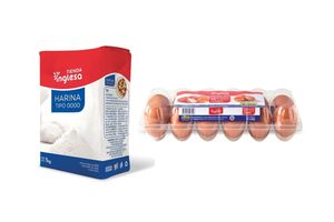Combo Tienda Peso: Huevo Colorado TIENDA INGLESA Jumbo 12 Unidades + H... en Tienda Inglesa