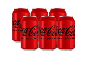 Pack Latas COCA-COLA Zero 354 ml x 6 unidades en Tienda Inglesa