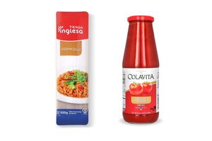 Combo Tienda Peso: Pulpa de Tomate Passata COLAVITA 680 gr + Fideos Ve... en Tienda Inglesa