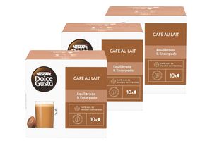 Pack x3: Cápsulas de Café DOLCE GUSTO Au Lait  x10 en Tienda Inglesa