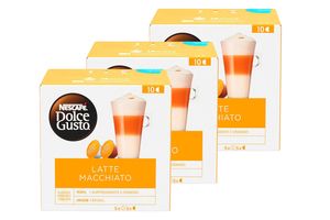 Pack x3: Cápsulas de Café DOLCE GUSTO Latte Machiato  x10 en Tienda Inglesa