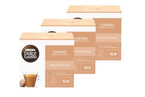 Pack x3: Cápsulas de Café DOLCE GUSTO Cortado  x10 en Tienda Inglesa