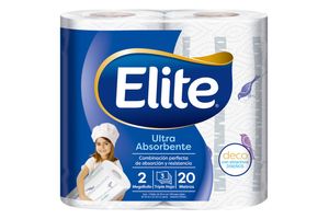 Toalla de Papel ELITE Deco 2 Rollos x 100 Paños en Tienda Inglesa