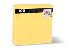 Servilleta de Papel FASANA Lisa Amarilla x 100 Unidades en Tienda Inglesa