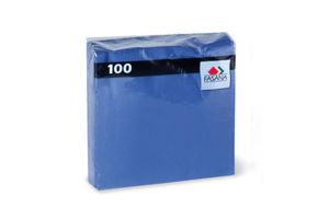 Servilleta de Papel FASANA Lisa Azul x 100 Unidades en Tienda Inglesa