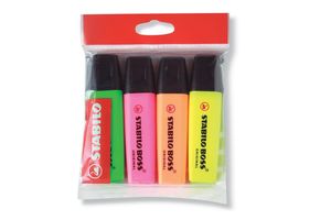 Resaltador STABILO Boss x 4 Unidades en Tienda Inglesa