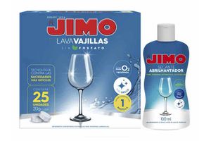 Kit Lavavajillas en Pastillas + Secante Abrillantador JIMO 100 ml en Tienda Inglesa
