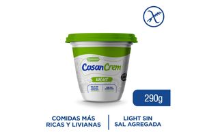 Queso Crema CASANCREM Light sin Sal Agregada 290 gr en Tienda Inglesa