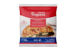 Tapas Redondas Hojaldradas TIENDA INGLESA 29 cm 330 gr en Tienda Inglesa