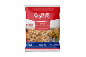Tapas Rectangulares Hojaldradas TIENDA INGLESA 30 x 37.5 cm 530 gr en Tienda Inglesa