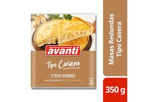 Tapas para Pascualina Redondas Tipo Casera AVANTI 350 gr en Tienda Inglesa