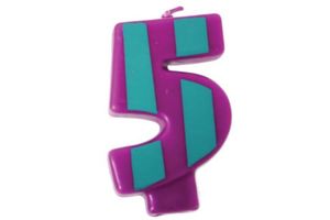 Vela Cumpleaños Nº5 en Tienda Inglesa