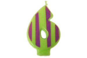 Vela Cumpleaños Nº6 en Tienda Inglesa