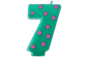 Vela Cumpleaños Nº7 en Tienda Inglesa