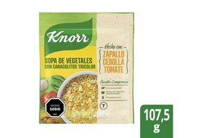 Sopa Casera de Vegetales con Fideos Caracolitos Tricolor KNORR 76,5 g en Tienda Inglesa