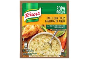 Sopa Casera de Pollo con Fideos Cabellos de Ángel Knorr 88g en Tienda Inglesa