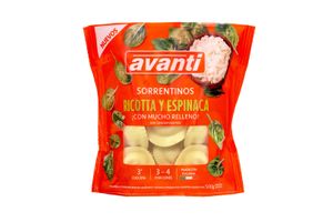 Sorrentinos de Ricotta y Espinaca AVANTI 500 gr en Tienda Inglesa