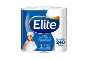 Toalla de Cocina ELITE Ultra Maxirollo 2 Rollos x 240 Paños en Tienda Inglesa