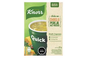 Sopa Quick de Choclo, Perejil y Nuez Moscada KNORR x 5 Unidades 70 gr en Tienda Inglesa