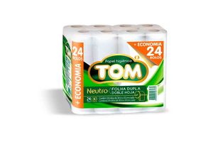 Papel Higiénico TOM Doble Hoja 30 m x 24 en Tienda Inglesa