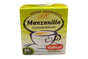 Té CABRAL de Manzanilla Digestivo Sedante x10 Sobres en Tienda Inglesa
