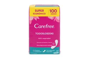 Protectores Diarios CAREFREE Super Económico x 100 Unidades en Tienda Inglesa