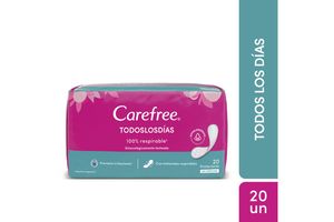 Protectores Diarios CAREFREE Todos los Días x 20 Unidades en Tienda Inglesa