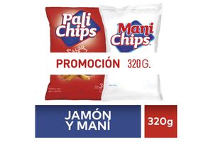 Pack Pali CHIPS + Maní CHIPS 320 gr en Tienda Inglesa