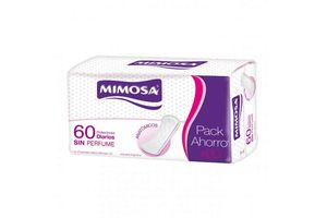 Protectores Diarios MIMOSA sin Perfume x 60 Unidades en Tienda Inglesa