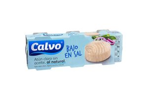 Pack x 3 Atún Claro al Natural Bajo en Sal CALVO en Tienda Inglesa
