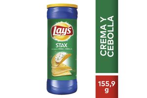 Papas Fritas LAY'S Stax sabor Crema y Cebolla  155 gr en Tienda Inglesa